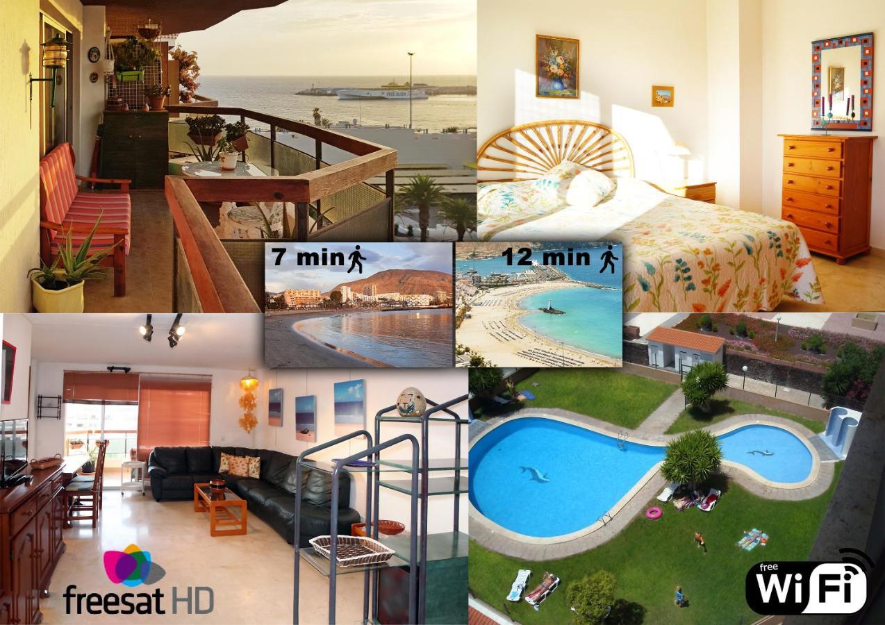 Jardin Canario Primera Linea De Playa ลอส กริสเตียนอส ภายนอก รูปภาพ